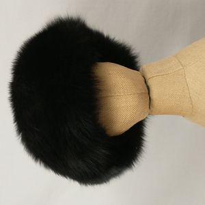 Fabulous Vintage Fur and Knit Hat Lenore Marshall New York Glamorous Warm Black